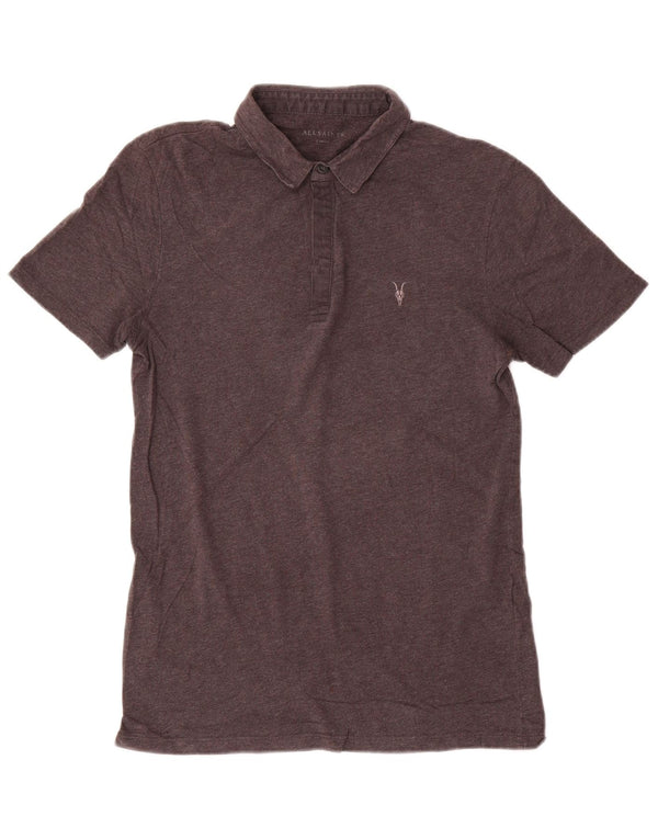 Polo da uomo All Saints XS in cotone grigio
