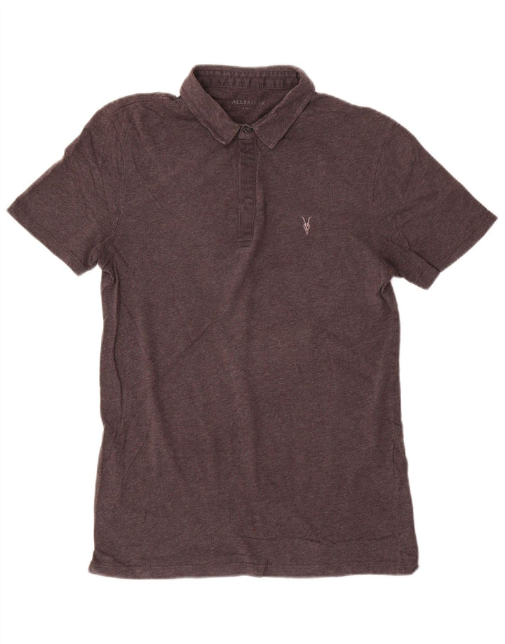 Polo da uomo All Saints XS in cotone grigio
