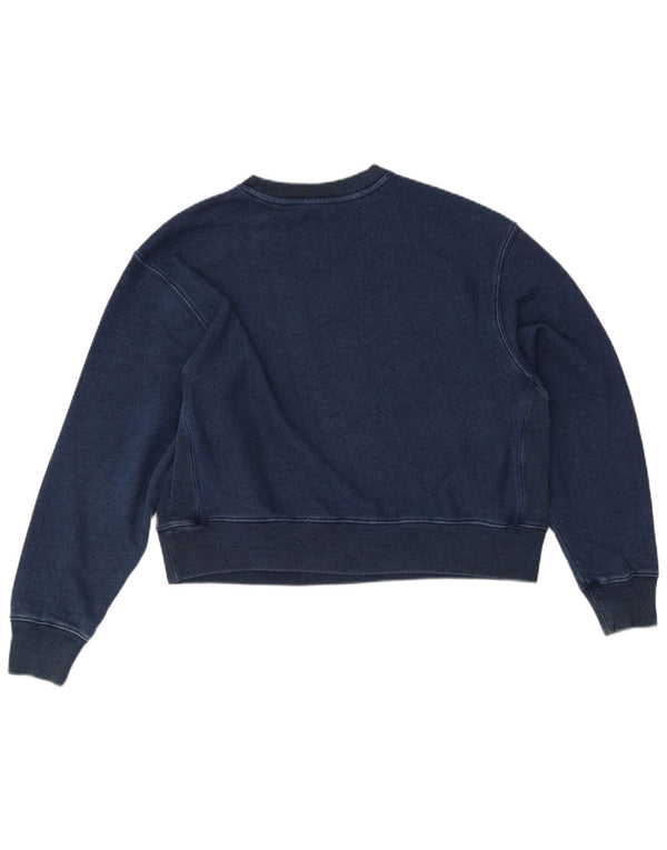 Felpa corta oversize da donna Champion, taglia UK 14, medio, blu navy