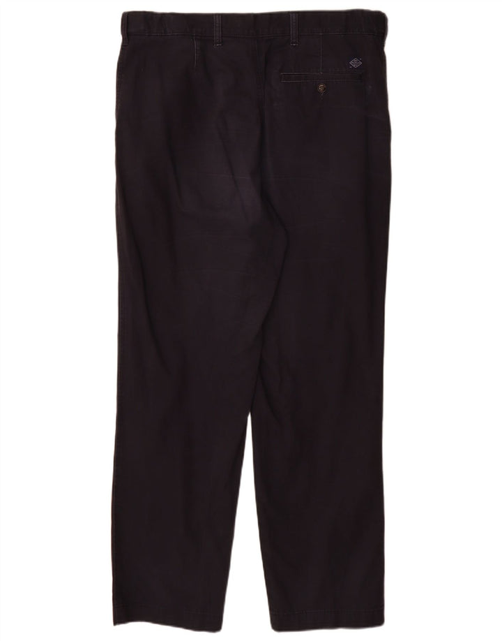 Pantaloni chino regolari da uomo Marks & Spencer W36 L31 cotone blu navy