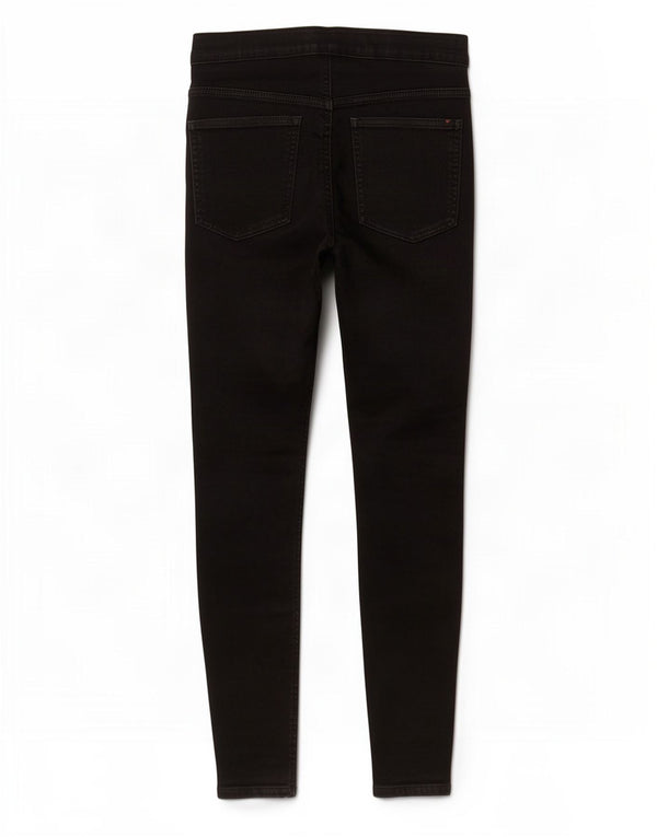 Jeans Jeggings da donna Marks & Spencer UK 10 piccoli W30 L25 cotone nero