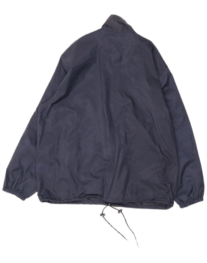Giacca antipioggia da uomo Lotto UK 38 nylon color block blu navy medio