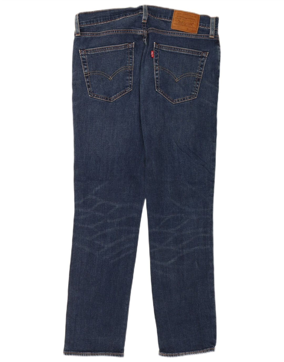 Levi's Uomo 511 Slim Jeans W32 L30 Cotone Blu