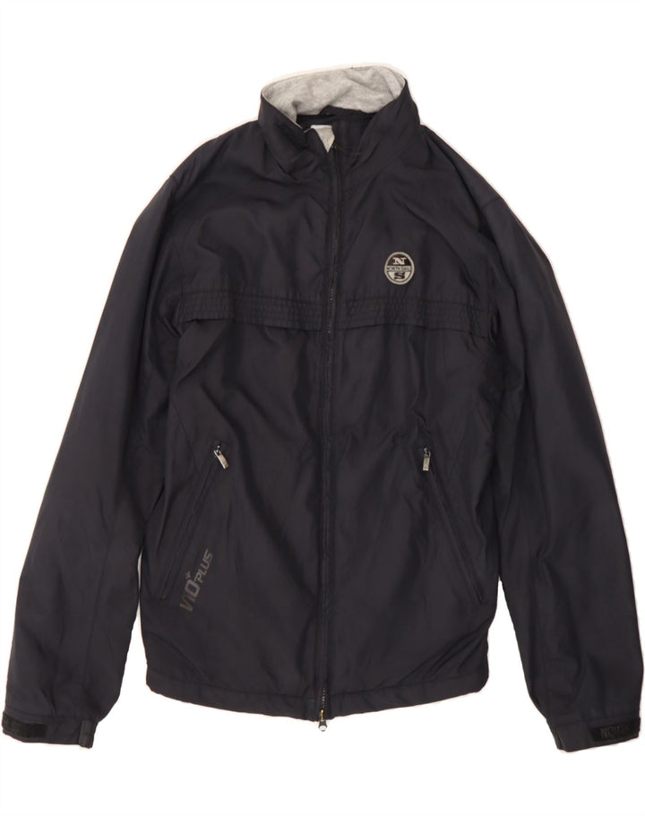 NORTH SAILS Mens Bomber Jacket UK 36 Small Black Polyamide Vintage North Sails and Second-Hand North Sails from Messina Hembry 