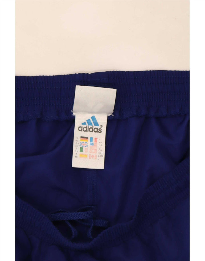 Pantaloncini sportivi da uomo Adidas Large blu navy in poliestere