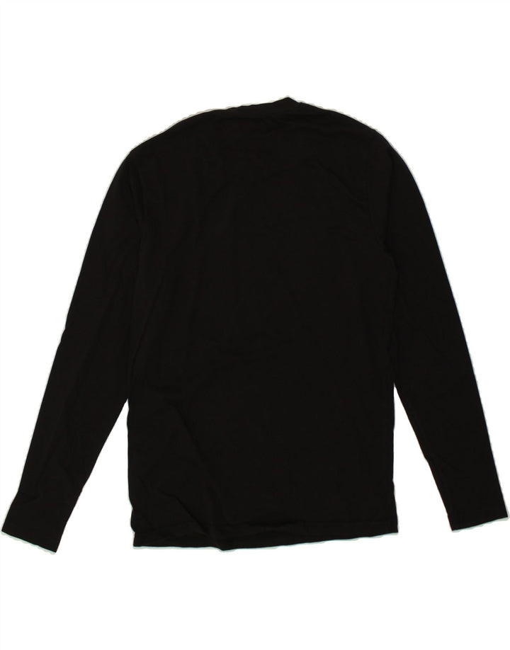 FARAH Top Uomo Manica Lunga Cotone Nero Medio