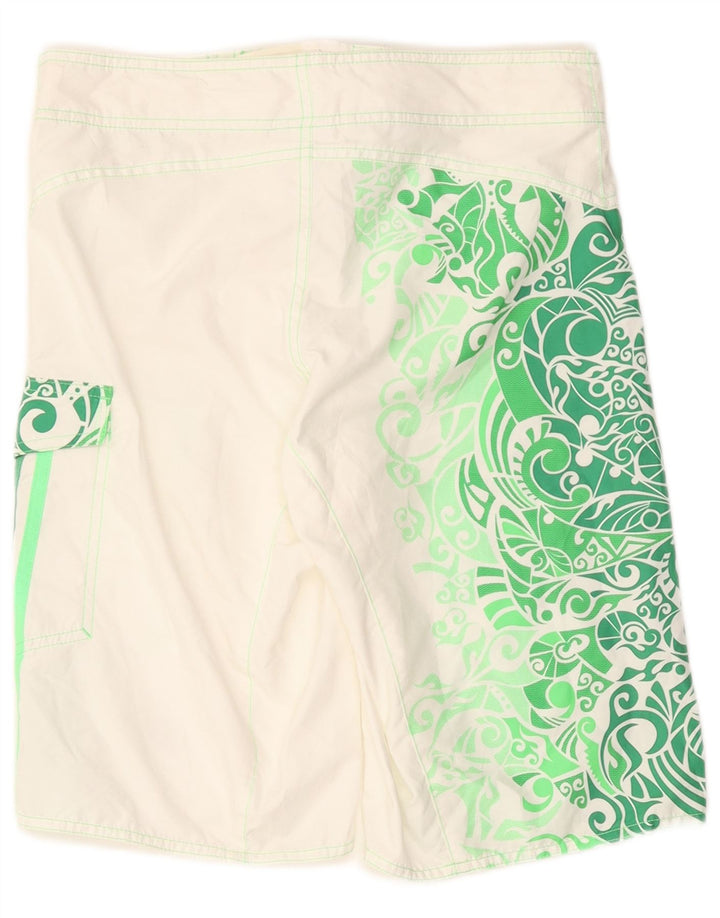 Pantaloncini da bagno da uomo ADIDAS XS poliestere bianco paisley