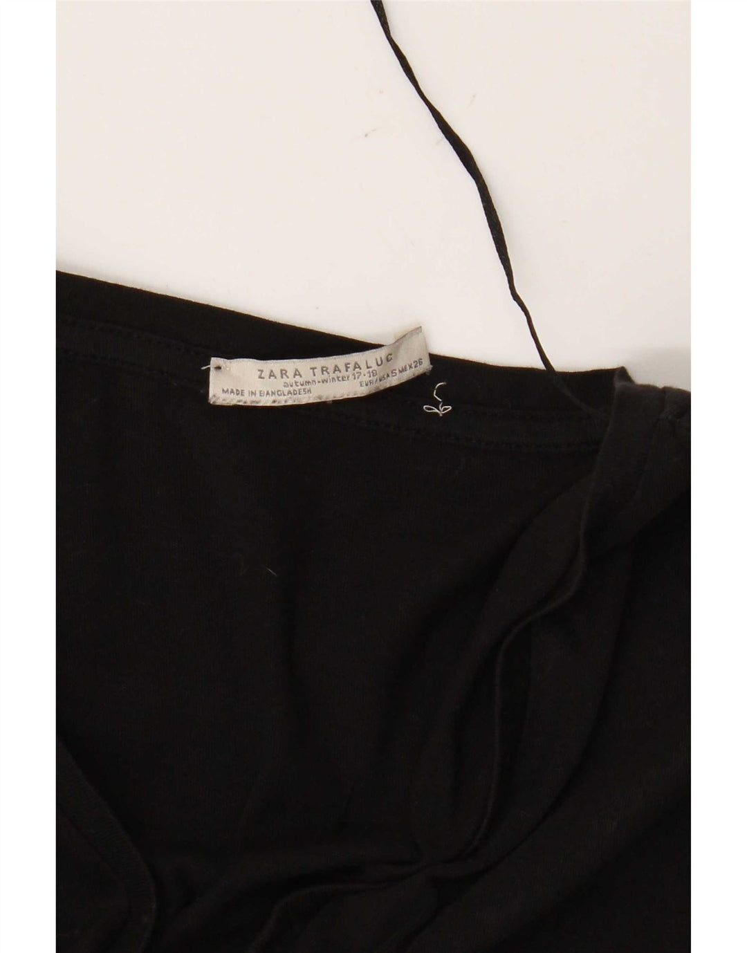 Top Zara Trafaluc da donna oversize manica 3/4 UK 10 piccolo nero
