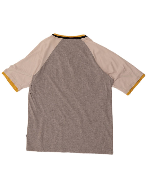 T-shirt grafica da uomo Asics Top Large grigio color block