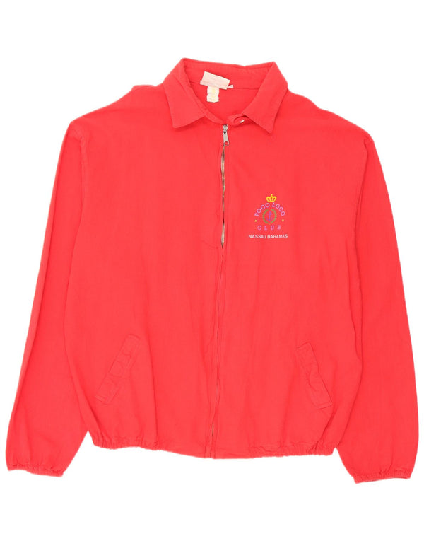 Giubbotto bomber vintage da uomo UK 42 XL in cotone rosso