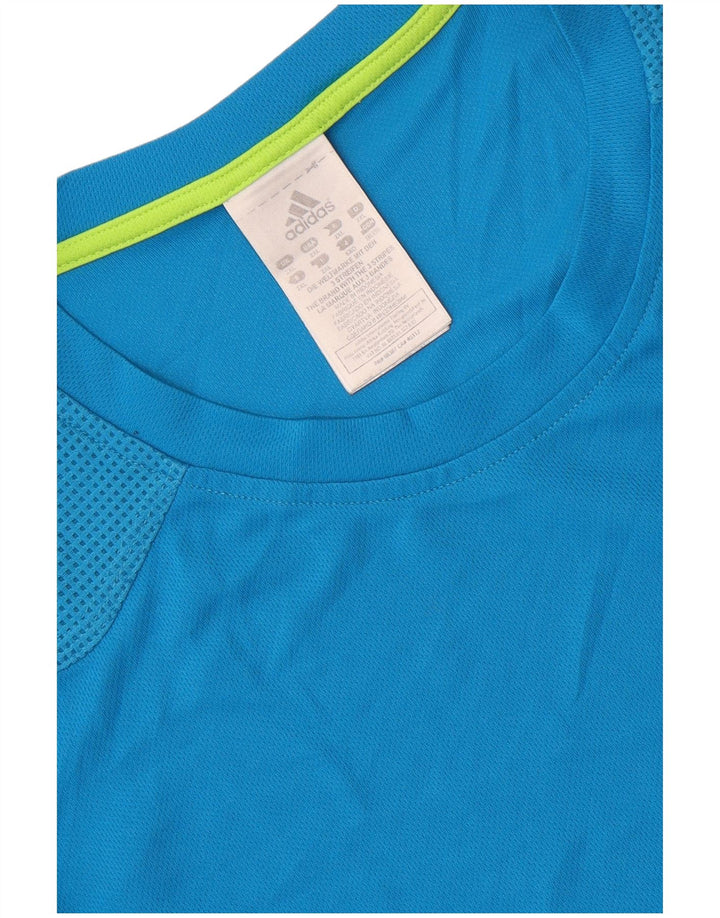 T-shirt da uomo Adidas Top 2XL blu poliestere