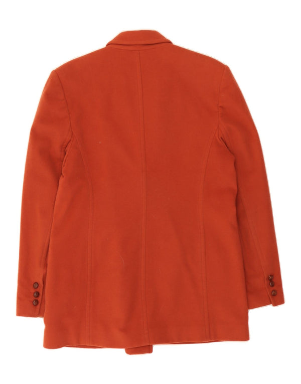 MONDI Womens Double Breasted Blazer Jacket EU 38 Medium Orange New Wool