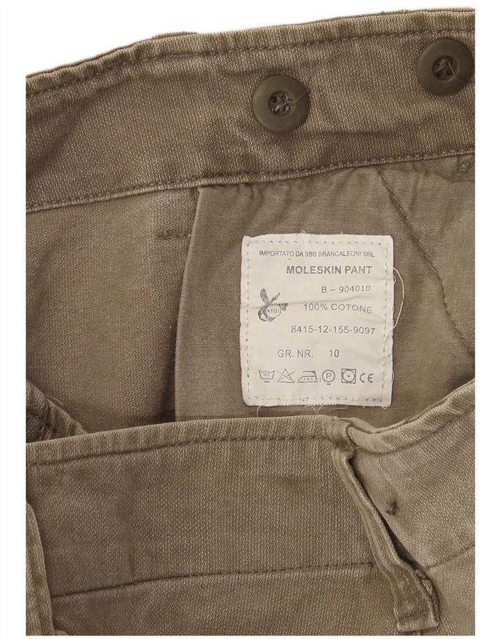 Pantaloncini cargo vintage da uomo W36 grandi in cotone kaki