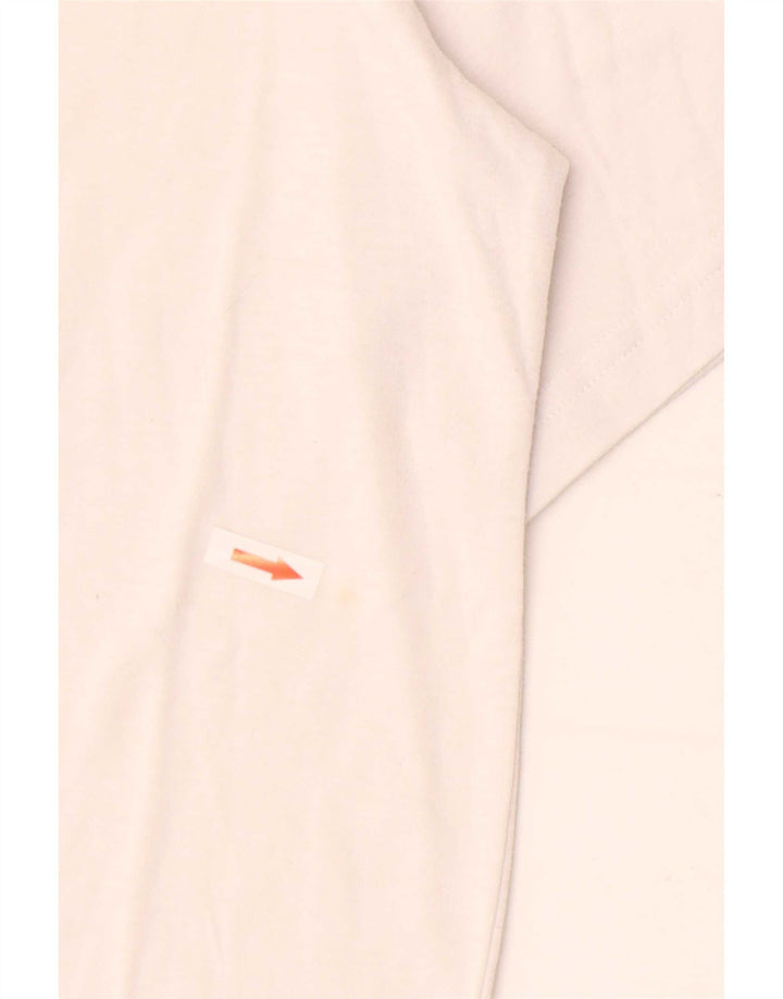 T-shirt grafica oversize da donna Adidas UK 20/22 XL poliestere bianco