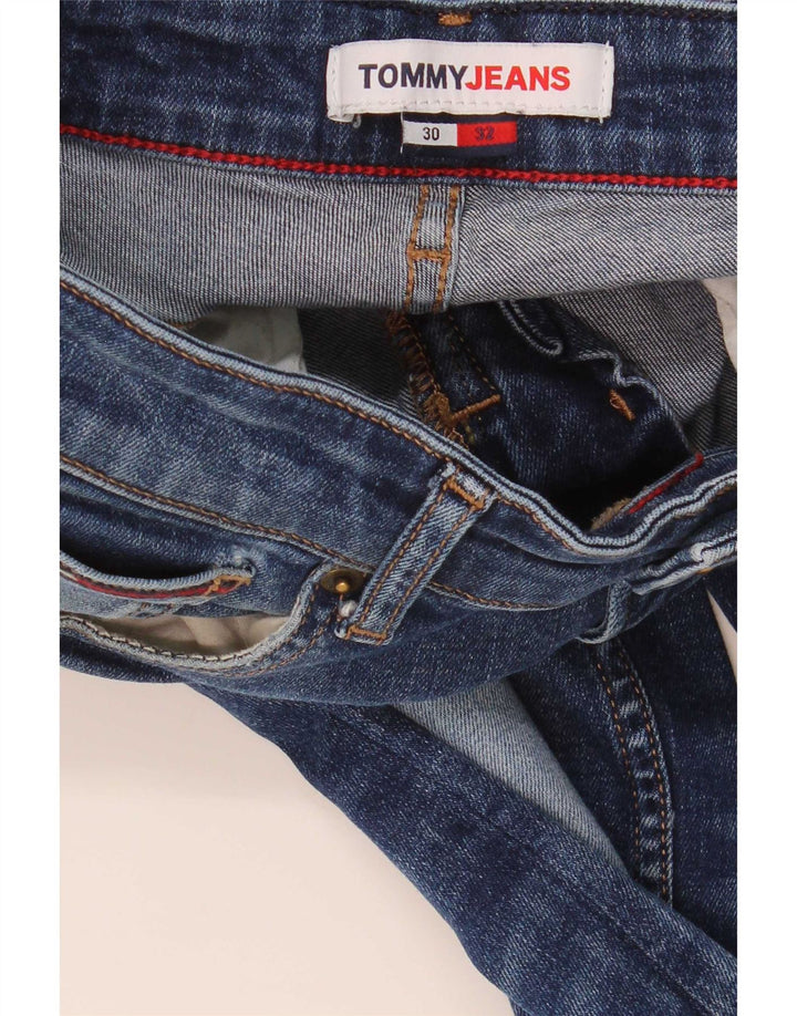 Jeans slim da uomo Tommy Hilfiger W30 L32 Blu Navy