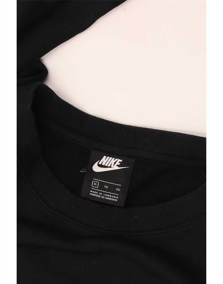 Felpa con grafica Nike da uomo XL nera