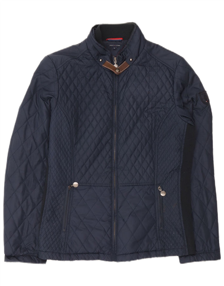 Giacca trapuntata da donna Tommy Hilfiger UK 18 XL poliestere blu navy