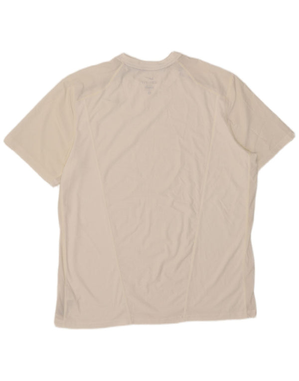 T-shirt da uomo Nike Dri Fit Top XL poliestere bianco
