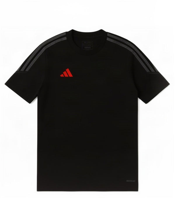 T-shirt da uomo slim fit Adidas XS nera in poliestere