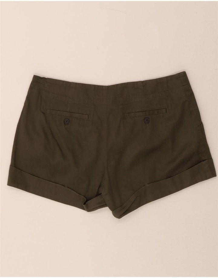 MOSSIMO Womens Stretch Pegged Casual Shorts US 12 Large W34 Khaki Cotton Vintage Mossimo and Second-Hand Mossimo from Messina Hembry 