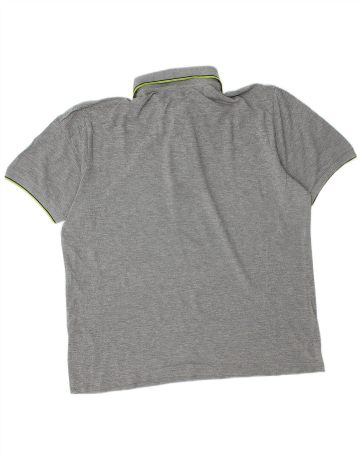 Polo Kappa Uomo Large in Cotone Grigio