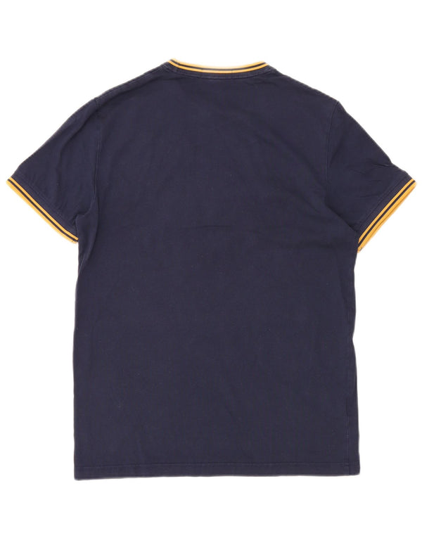T-shirt da uomo Fred Perry Top Small in cotone blu navy