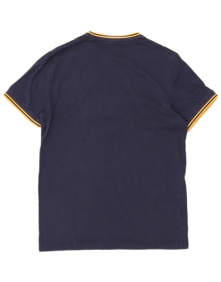 T-shirt da uomo Fred Perry Top Small in cotone blu navy