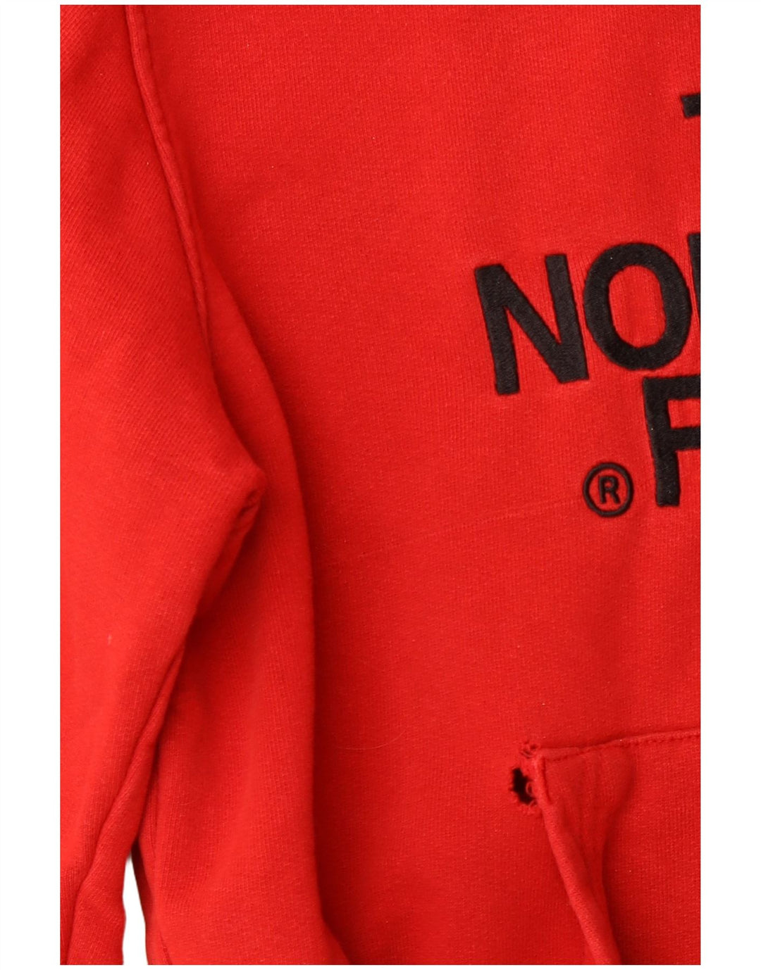 THE NORTH FACE Felpa con cappuccio grafica da uomo piccola in cotone rosso