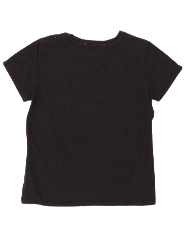 T-shirt grafica da donna LEVI'S Top UK 14 cotone nero medio