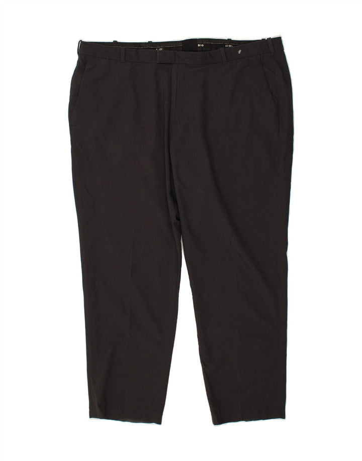 IZOD Mens Straight Suit Trousers W42 L29 Grey Polyester Vintage Izod and Second-Hand Izod from Messina Hembry 