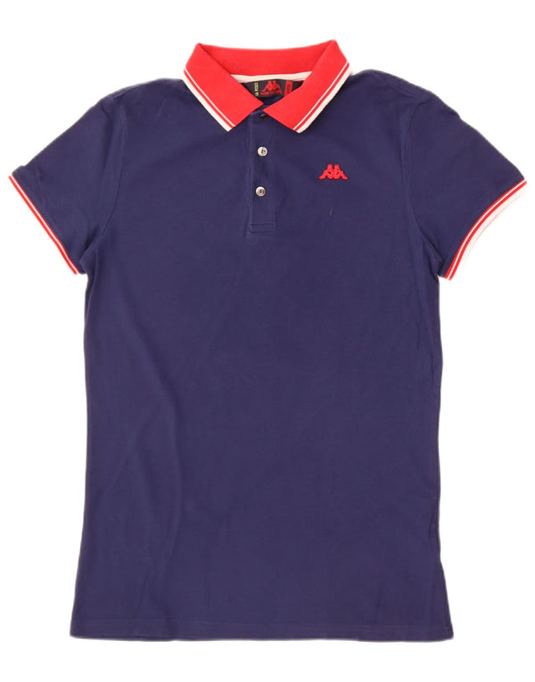 Kappa Mens Polo Shirt Large Navy Blue Cotton