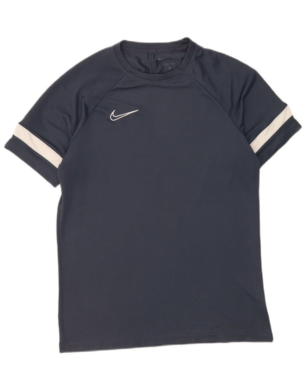 T-shirt Nike Dri Fit da uomo, taglia grande, in poliestere color block blu navy
