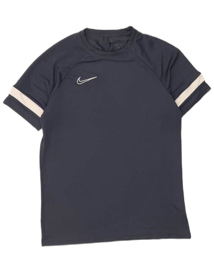 T-shirt Nike Dri Fit da uomo, taglia grande, in poliestere color block blu navy