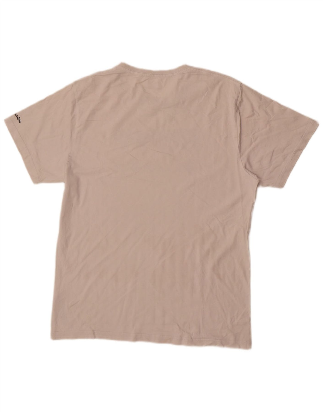 T-shirt grafica da uomo Columbia Top grande in cotone bianco