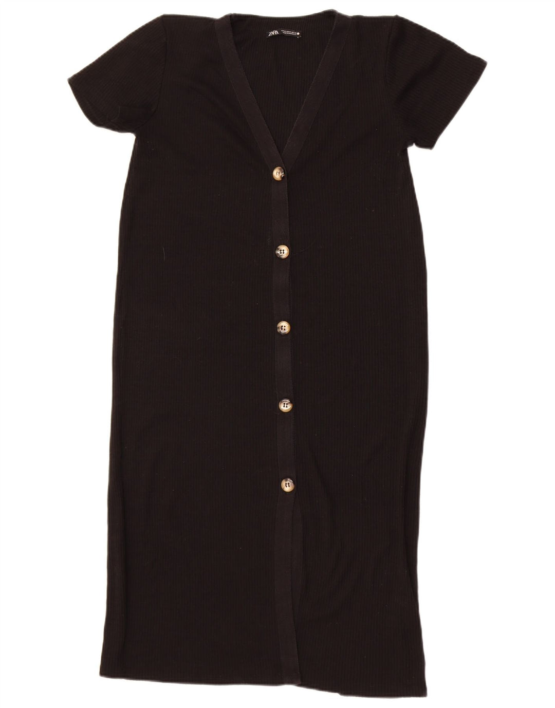 Maglione cardigan a maniche corte da donna Zara UK 12 medio nero
