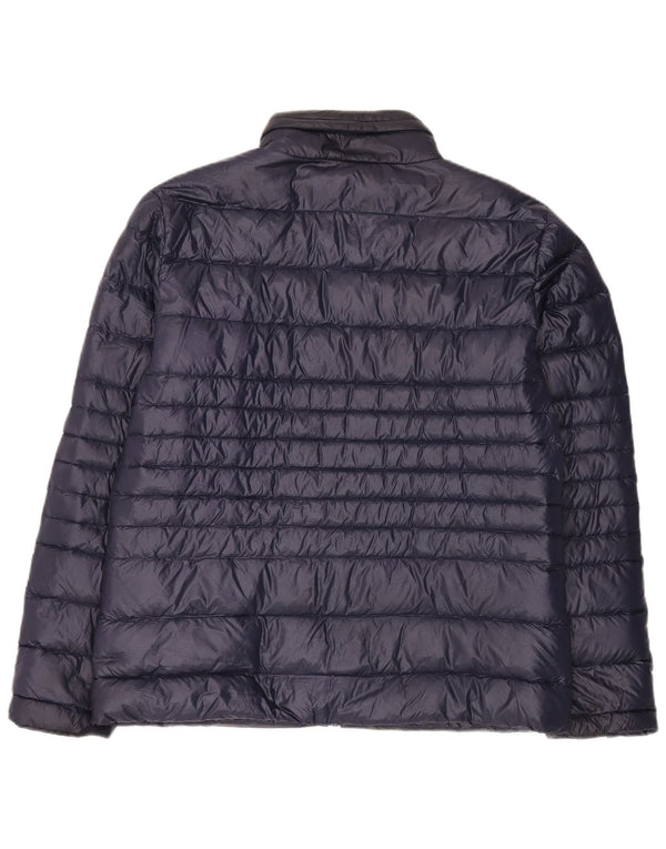 Crew Clothing Giacca imbottita con cappuccio da uomo UK 42 XL Nylon blu navy