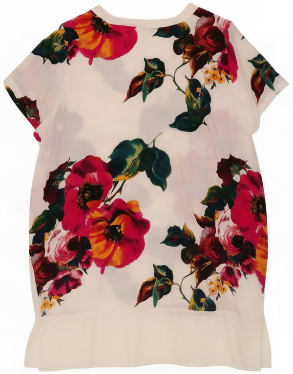 Positano by Jean Paul Abito a trapezio da donna taglie forti 2 2XL Bianco floreale