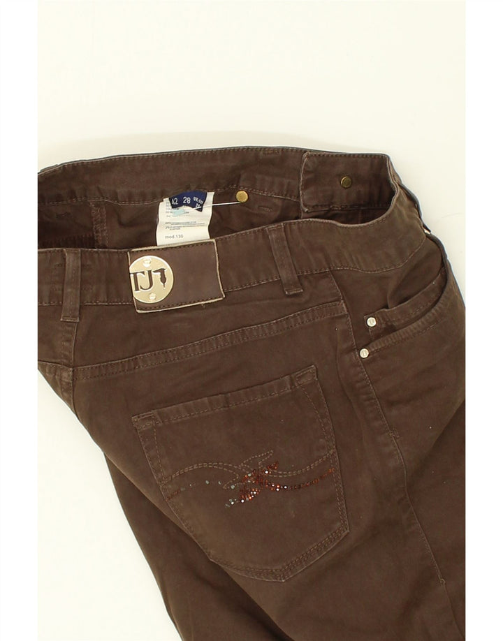 TRUSSARDI Womens Straight Jeans W26 L28  Brown Cotton | Vintage Trussardi | Thrift | Second-Hand Trussardi | Used Clothing | Messina Hembry 