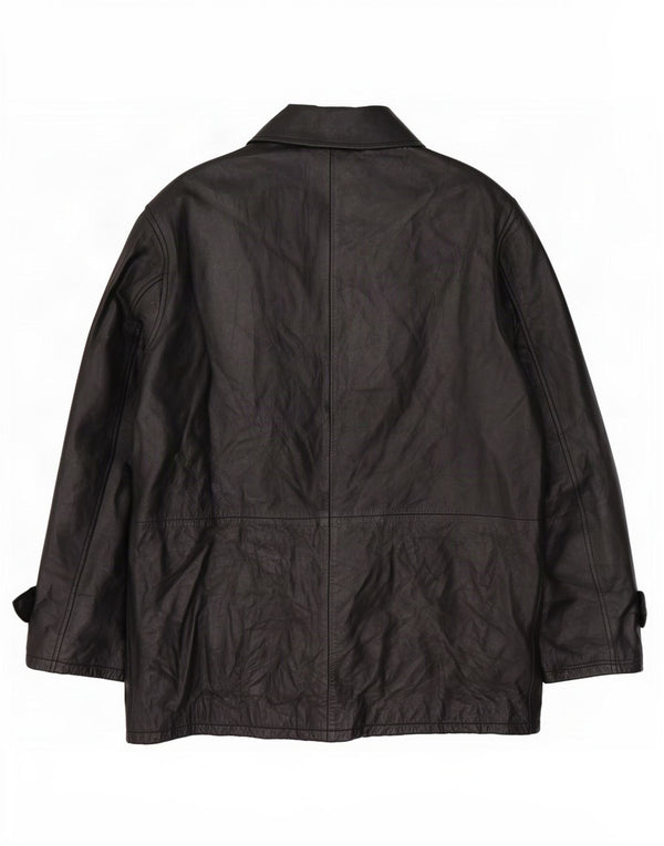 Cappotto In Pelle Uomo Conbipel IT 52 Large Nero