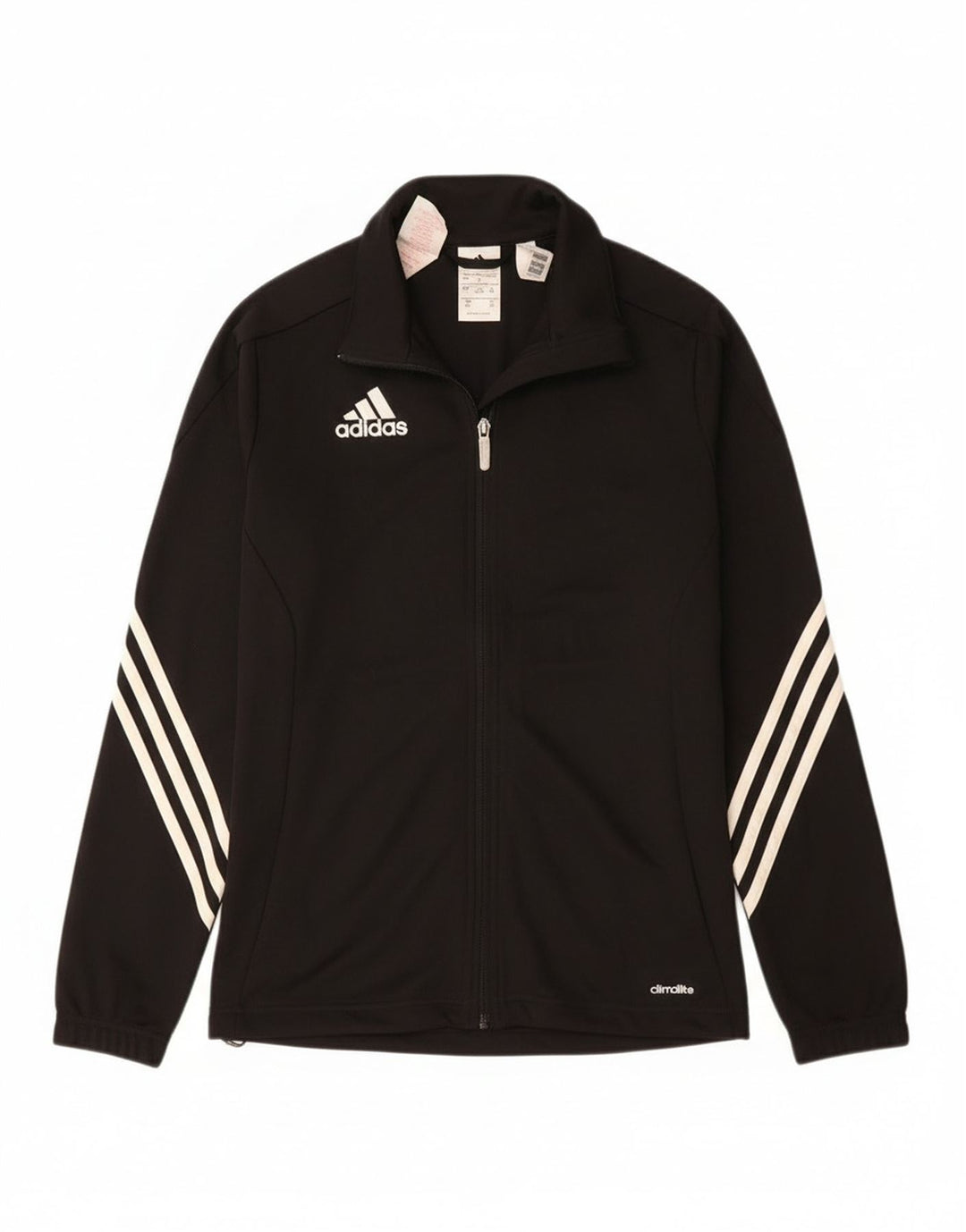 Giacca superiore della tuta Adidas Climalite da ragazzo 13-14 anni in poliestere nero