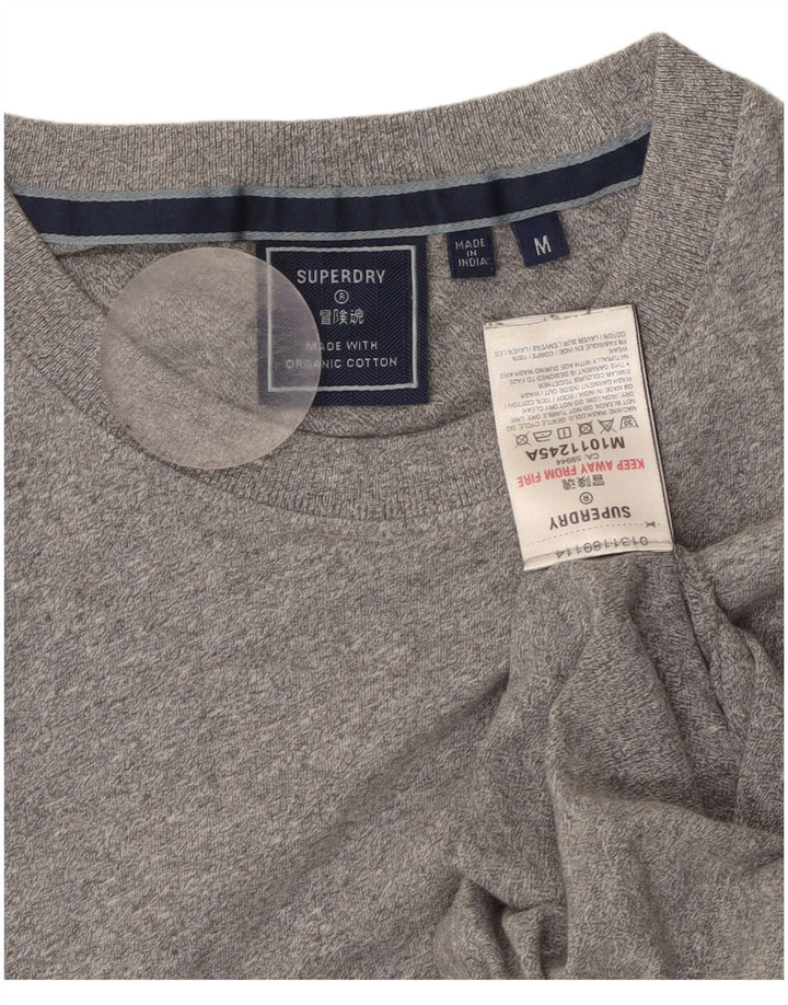 Maglietta da donna SUPERDRY UK 12 Cotone grigio medio