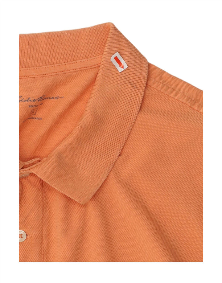 EDDIE BAUER Mens Polo Shirt XL Orange Cotton Vintage Eddie Bauer and Second-Hand Eddie Bauer from Messina Hembry 