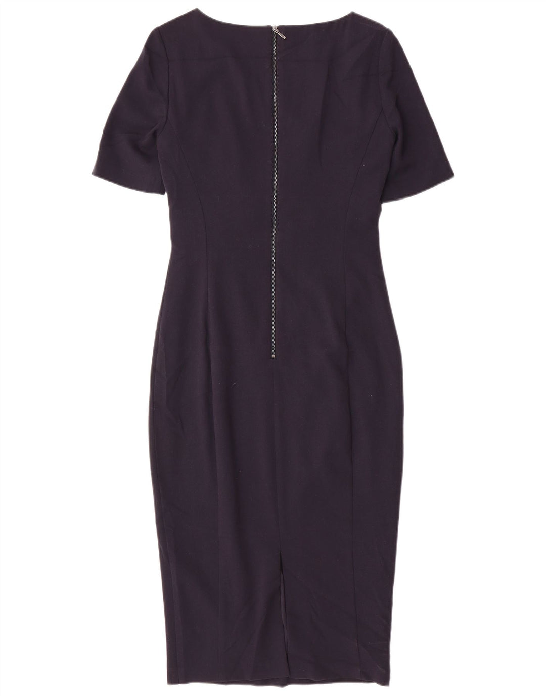 Abito aderente da donna Marks & Spencer UK 10 piccolo poliestere blu navy