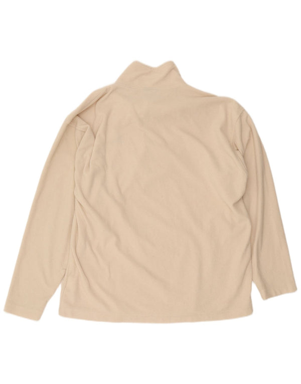 Maglione in pile da uomo Kappa con zip e collo 2XL Poliestere beige