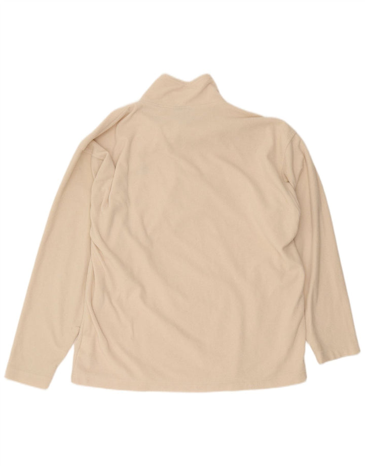 Maglione in pile da uomo Kappa con zip e collo 2XL Poliestere beige
