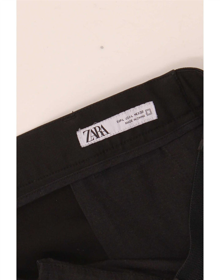 Pantaloni chino slim da uomo Zara grandi W32 L27 neri
