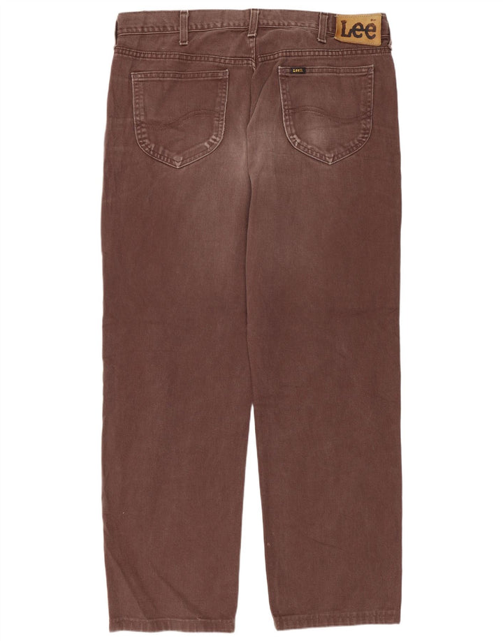 Jeans dritti da uomo Lee W36 L29 Marrone