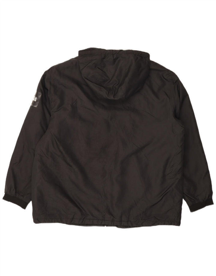 Giacca a vento con cappuccio da uomo Jack & Jones UK 42 XL poliestere nero