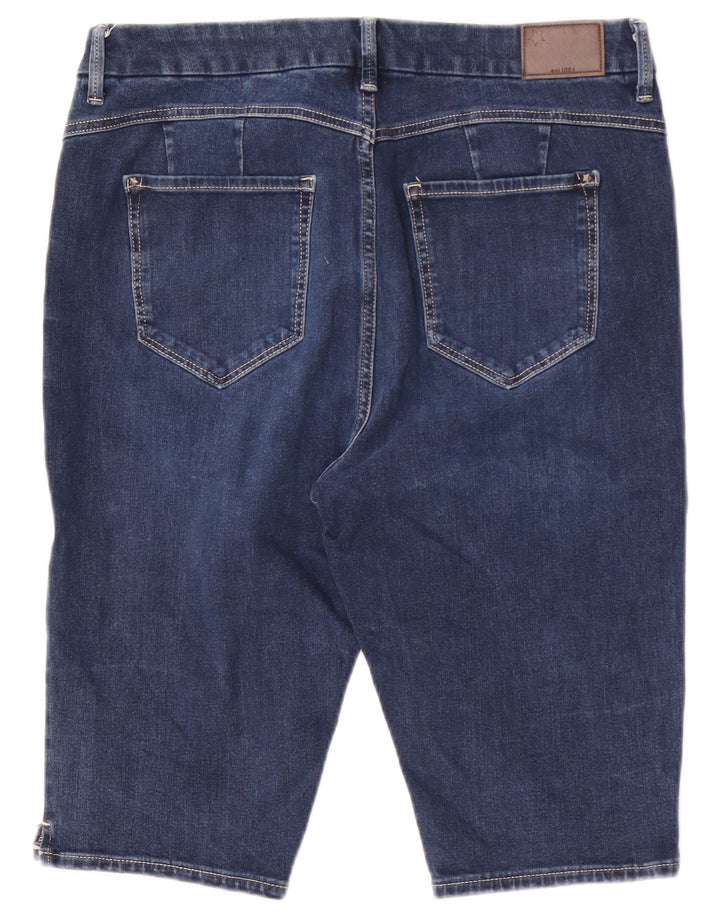 Pantaloncini di jeans da donna Marks & Spencer UK 16 Large W34 Cotone blu