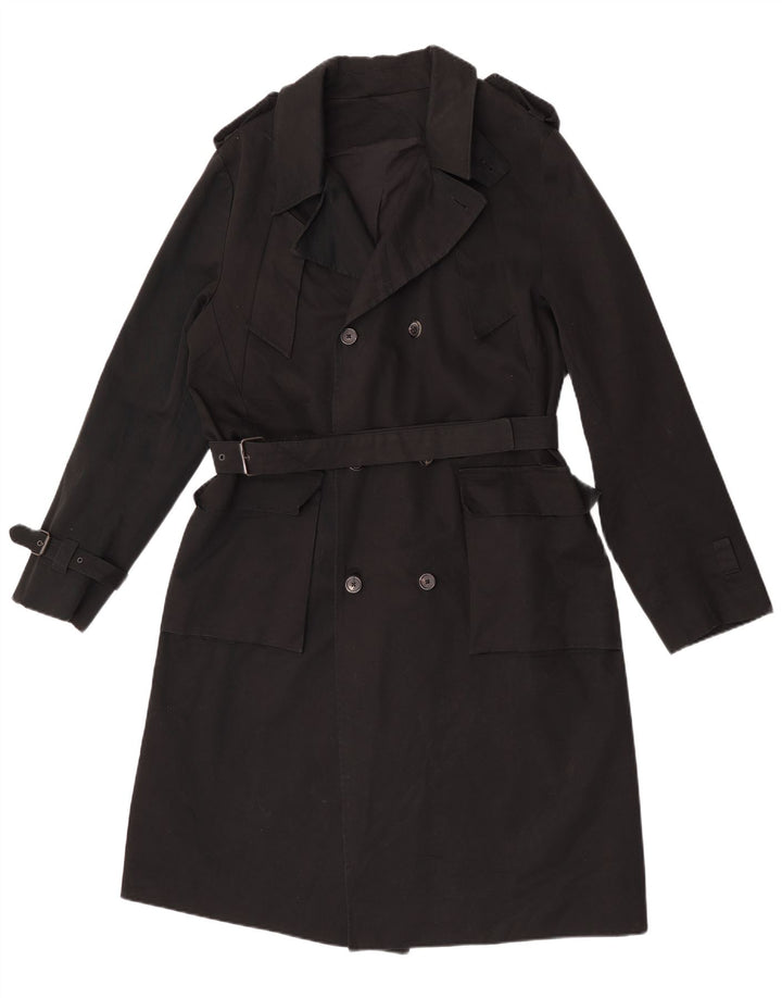 Trench da donna La Redoute UK 16 grande cotone nero